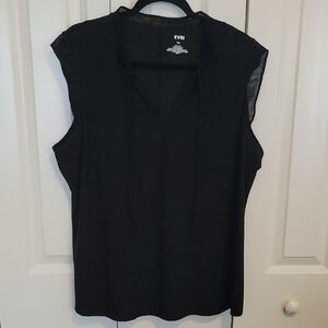 EVRI Sleeveless Black Blouse